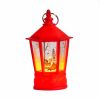 Vintage Decorative Lanterns Led Pumpkin Lantern for Halloween Christmas - red