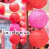 5 Pcs 8" Pink Chinese Style Paper Lantern Hollow-out Decorative Hanging Lanterns for Wedding Party Christmas - Default