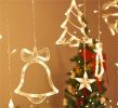 Led Christmas Elk Curtain Light Ice Strip Light Holiday Lights Red Bedroom Room Window Decorative Light String - color2