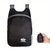 Portable And Foldable Small Backpack; Short-Distance Travel Bag For Men And Women For American Football Spectators - Lake Blue*3