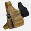 Military Tactical Shoulder Bag; Trekking Chest Sling Bag; Nylon Backpack For Hiking Outdoor Hunting Camping Fishing - CP - Nylon