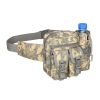 1pc Men's Adjustable Denim Camouflage Large Capacity Zipper Waist Bag Casual Trendy For Outdoor Travel Daily Commute - Jungle Camouflage