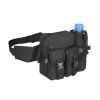 Tactical Waist Bag Denim Waist Bag with Water Bottle Holder for Outdoor Traveling Camping Hunting Cycling - CP Color