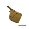 Men's Nylon Shoulder Bag; Multifunctional Concealed Tactical Storage Bag; Holster - Tan Right - Nylon