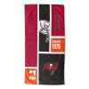 [Personalization Only] OFFICIAL NFL Colorblock Personalized Beach Towel - Bucs - Personalization Only