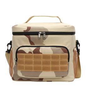 Waterproof Camouflage Insulated Lunch Bag For Picnic; Camping; Office; School - Desert Camouflage