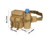 Tactical Waist Bag Denim Waist Bag with Water Bottle Holder for Outdoor Traveling Camping Hunting Cycling - CP Color