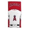 [Personalization Only] OFFICIAL MLB Jersey Personalized Beach Towel - Los Angeles Angels - Personalization Only