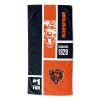 [Personalization Only] OFFICIAL NFL Colorblock Personalized Beach Towel - Bears - Personalization Only