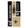 [Personalization Only] OFFICIAL NFL Colorblock Beach Towel - Saints - Personalization Only