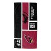 [Personalization Only] OFFICIAL NFL Colorblock Personalized Beach Towel - Cardinals - Personalization Only