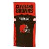 [Personalization Only] OFFICIAL NFL Jersey Personalized Beach Towel - Cleveland Browns - Personalization Only