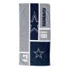 [Personalization Only] OFFICIAL NFL Colorblock Personalized Beach Towel - Cowboys - Personalization Only