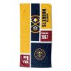 [Personalization Only] OFFICIAL NBA Colorblock Personalized Beach Towel - Denver Nuggets - Personalization Only