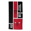 [Personalization Only] OFFICIAL NBA Colorblock Personalized Beach Towel - Chicago Bulls - Personalization Only