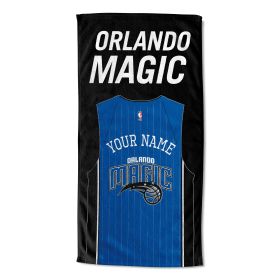 [Personalization Only] OFFICIAL NBA Jersey Personalized Beach Towel - Orlando Magic - Personalization Only