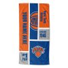 [Personalization Only] OFFICIAL NBA Colorblock Personalized Beach Towel - New York Knicks - Personalization Only