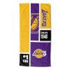 [Personalization Only] OFFICIAL NBA Colorblock Personalized Beach Towel - Los Angeles Lakers - Personalization Only