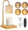 Candle Warmer Lamp, Glass Electric Wax Melter Lamp with Timer & Dimmer - Candle Warmer Lamp