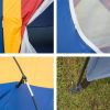 Bosonshop Outdoor 8 Person Camping Tent Easy Set Up Party Large Tent for Traveling Hiking With Portable Bag;  Blue - Blue