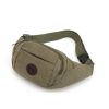 Men's Solid Canvas Crossbody & Waist Bag - Black