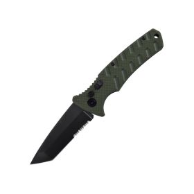 4.75" Spring Assisted Automatic Knife W/ Tanto Blade (Option: Title)